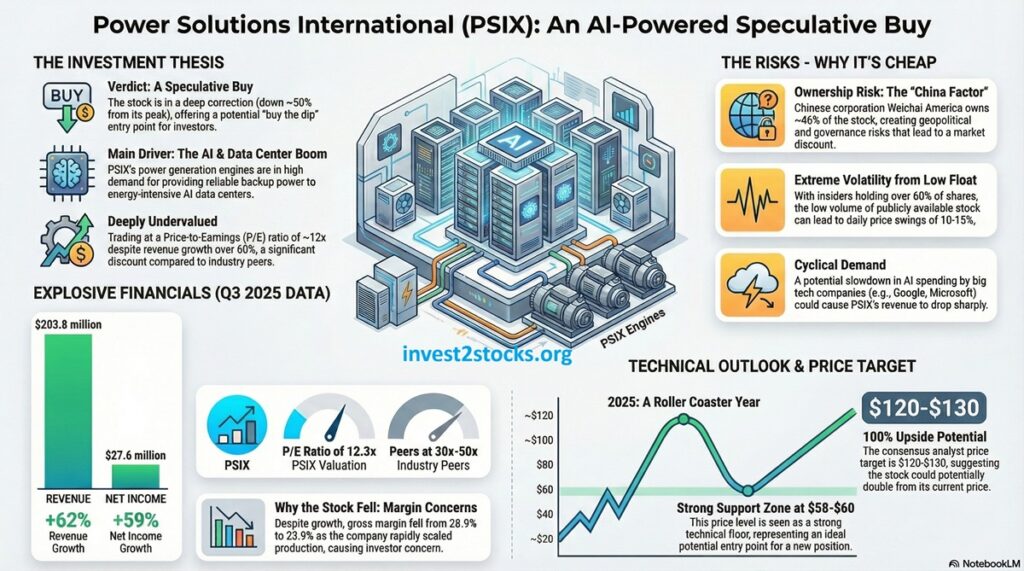 PSIX stock investing infographic